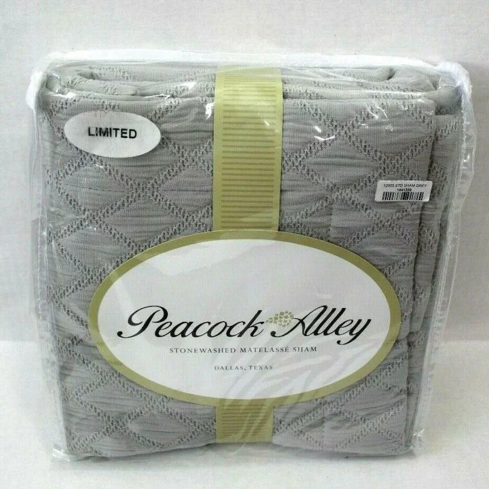 Peacock Alley One Stonewashed Matelasse Sham Standard